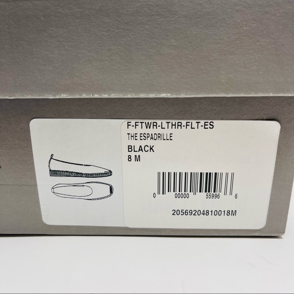 EVERLANE LEATHER ESPADRILLE WEDGE SHOES - Picture 9 of 11